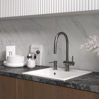 Мойка кухонная Reflexion Zia 51-WH RX1251WH белый